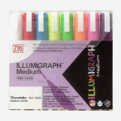 ILLUMIGRAPH Medium set 8 colores