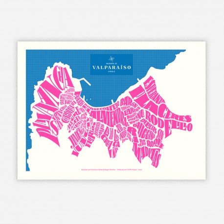 Mapa tipográfico Valparaíso