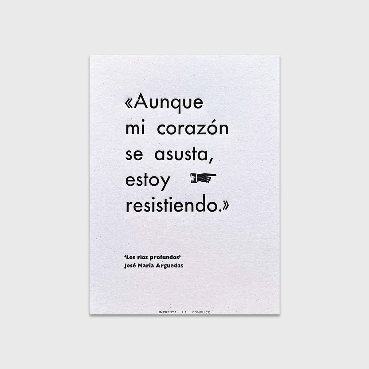 Aunque mi corazón se asusta, estoy resistiendo