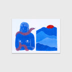 Azul y rojo
