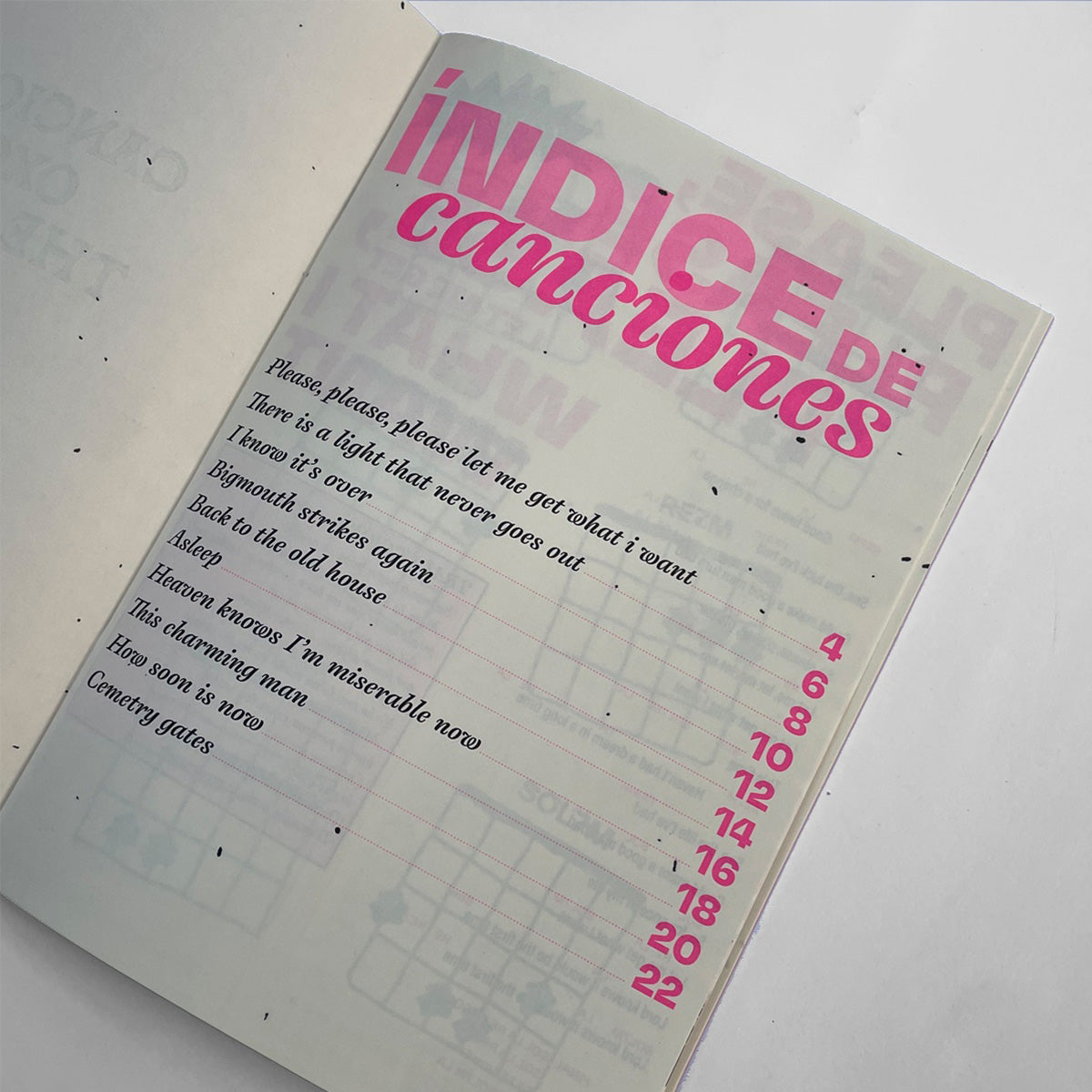 Cancionero OXO Nro.1 - The Smiths