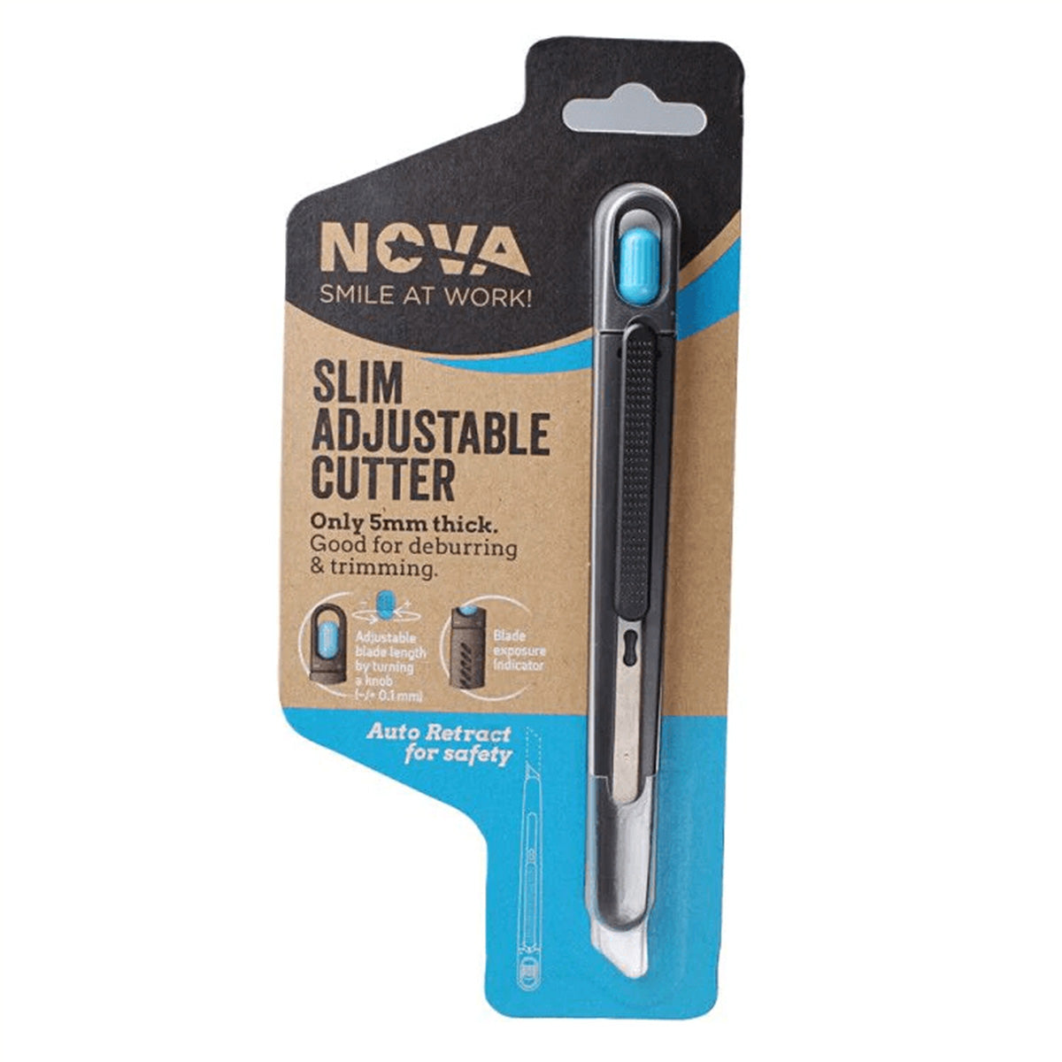 Cortador Autoretractil Ajustable Delgado