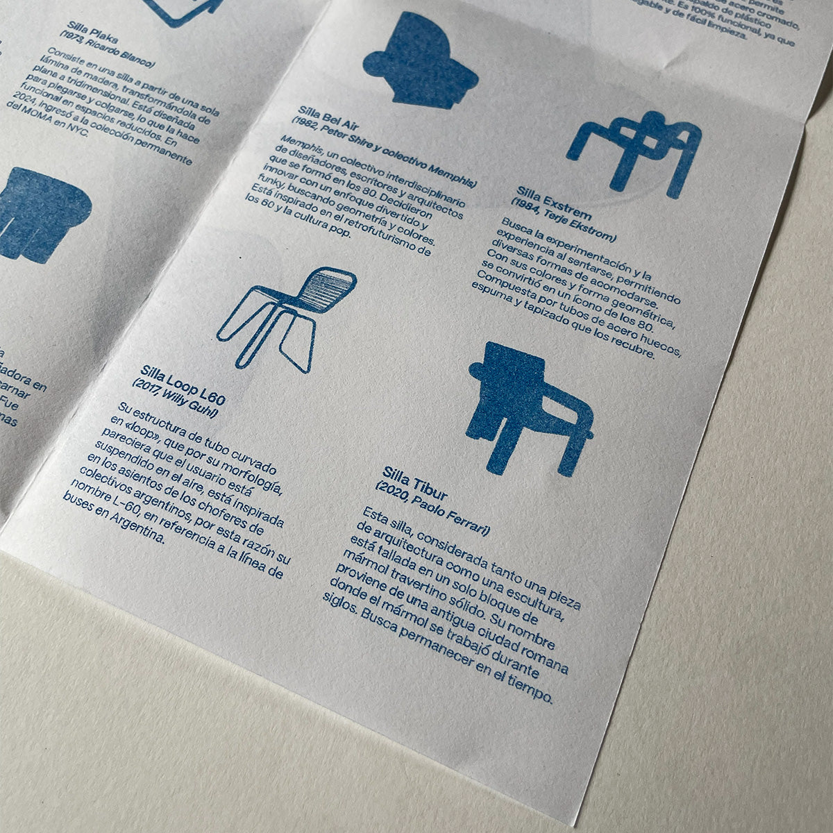 El diseño de sentarse