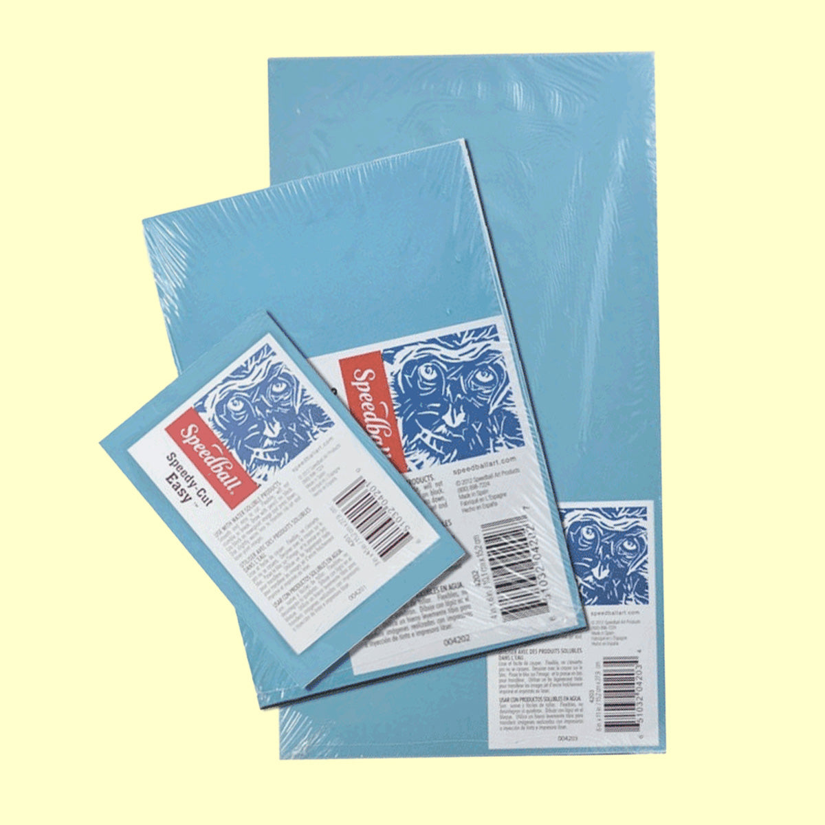 Goma Para Grabado Celeste