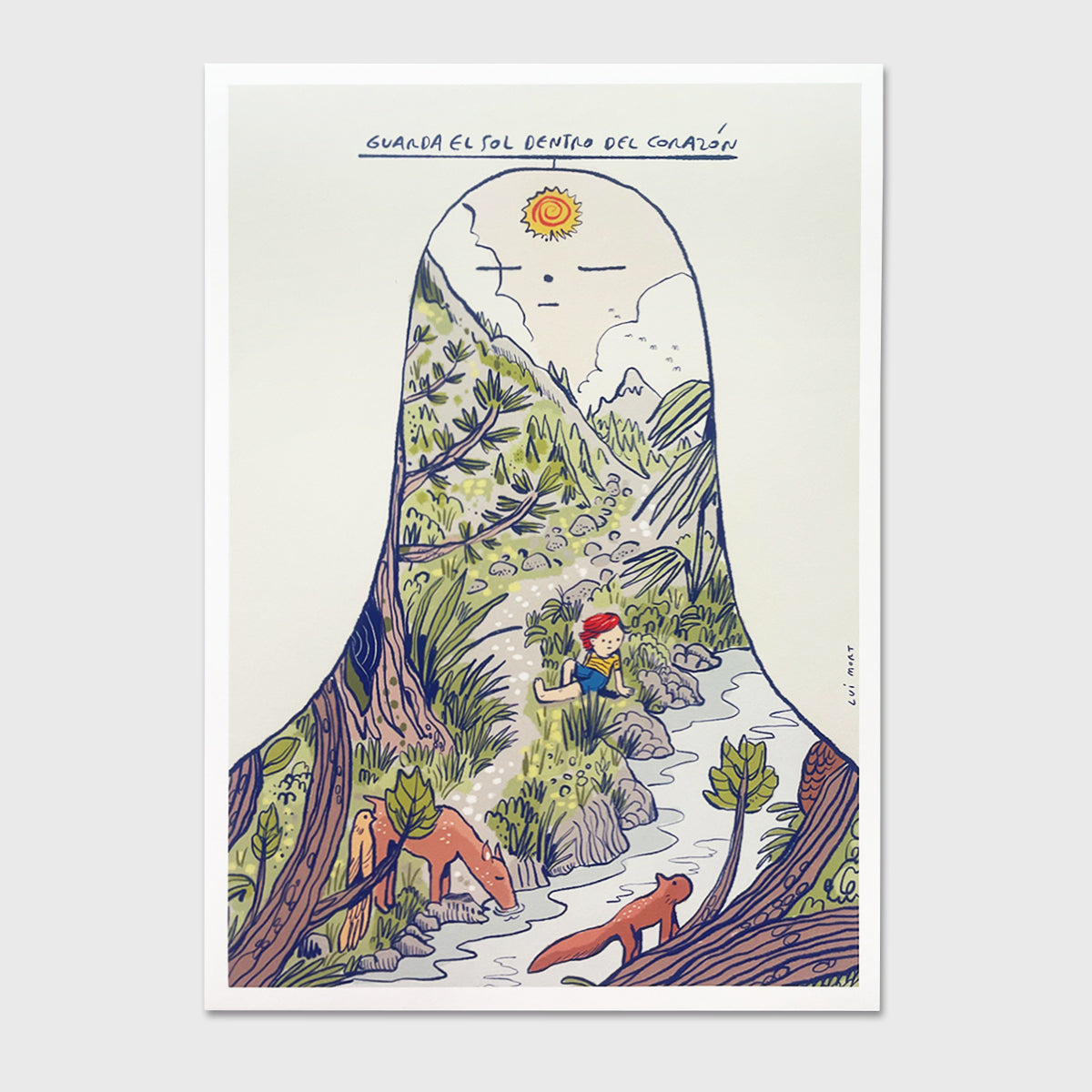 Guarda el sol dentro del corazón