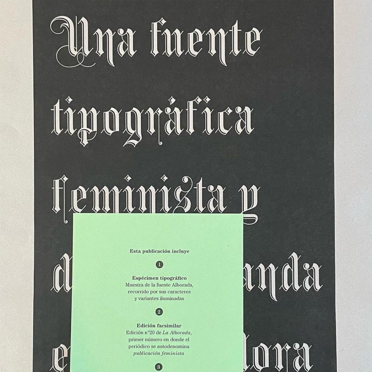 Espécimen Tipográfico Alborada