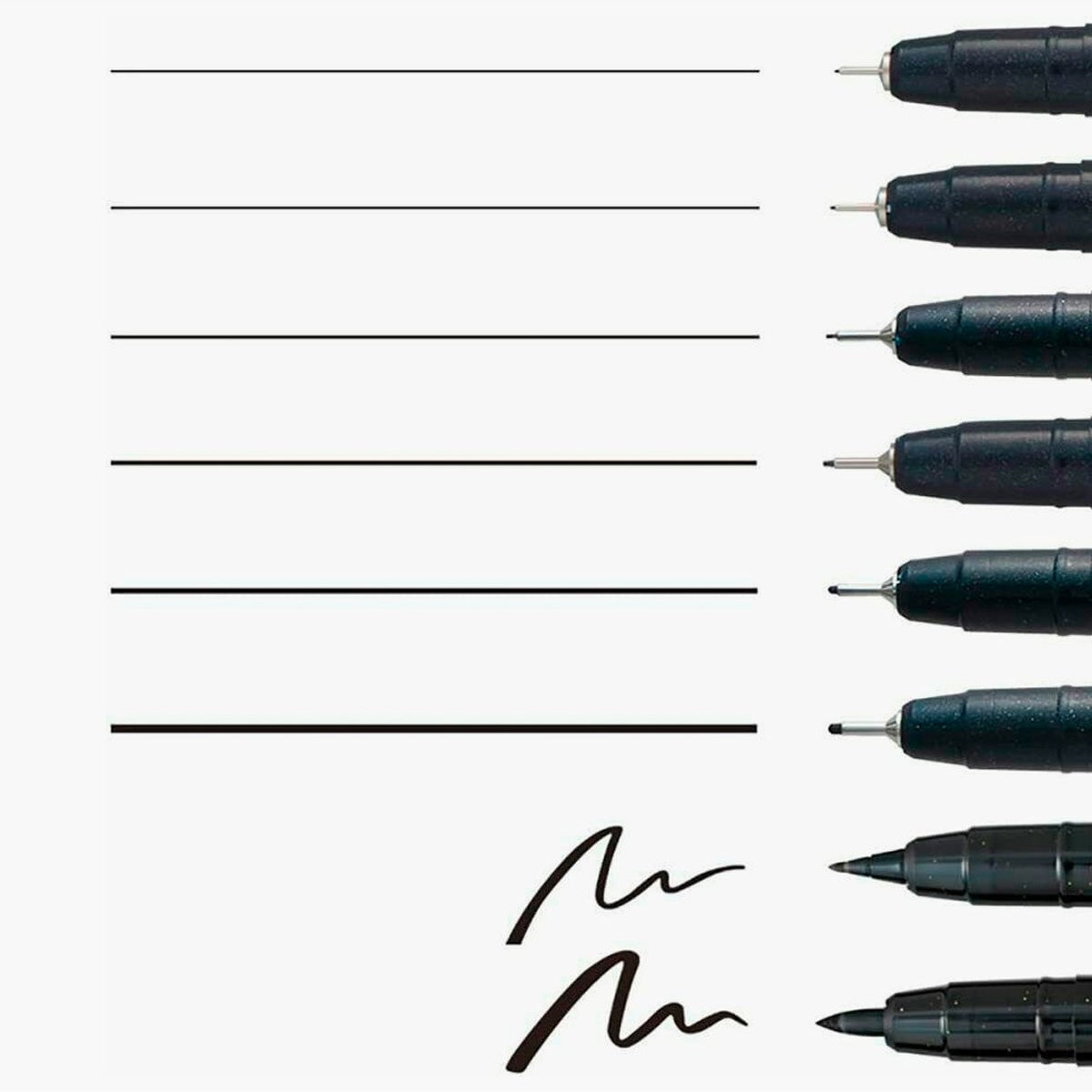 Mangaka Set de 8 Negro