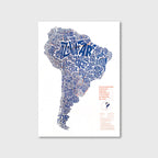 Mapa de América del Sur