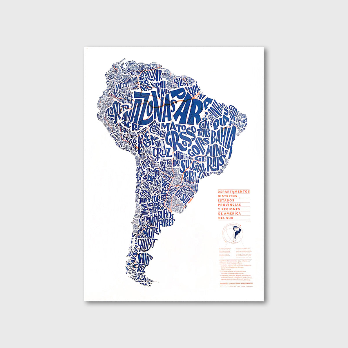 Mapa de América del Sur