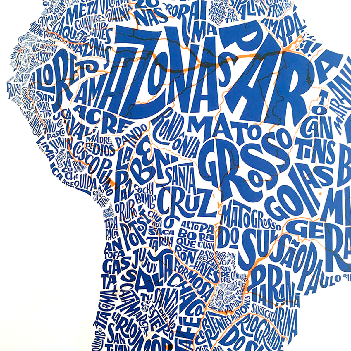 Mapa de América del Sur