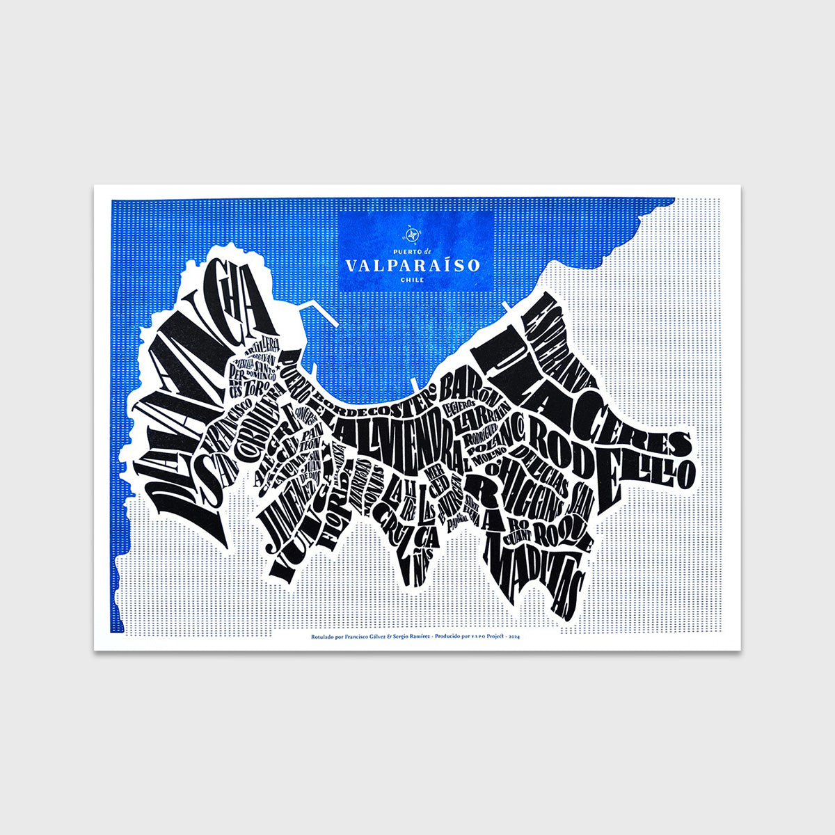 Mapa tipográfico Valparaíso