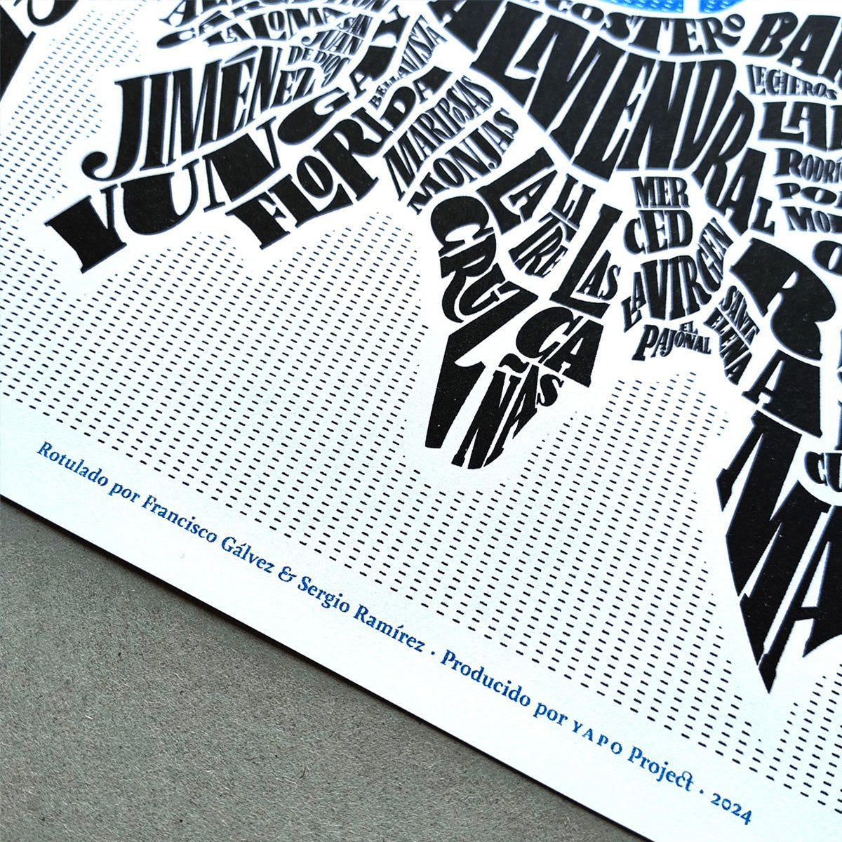 Mapa tipográfico Valparaíso