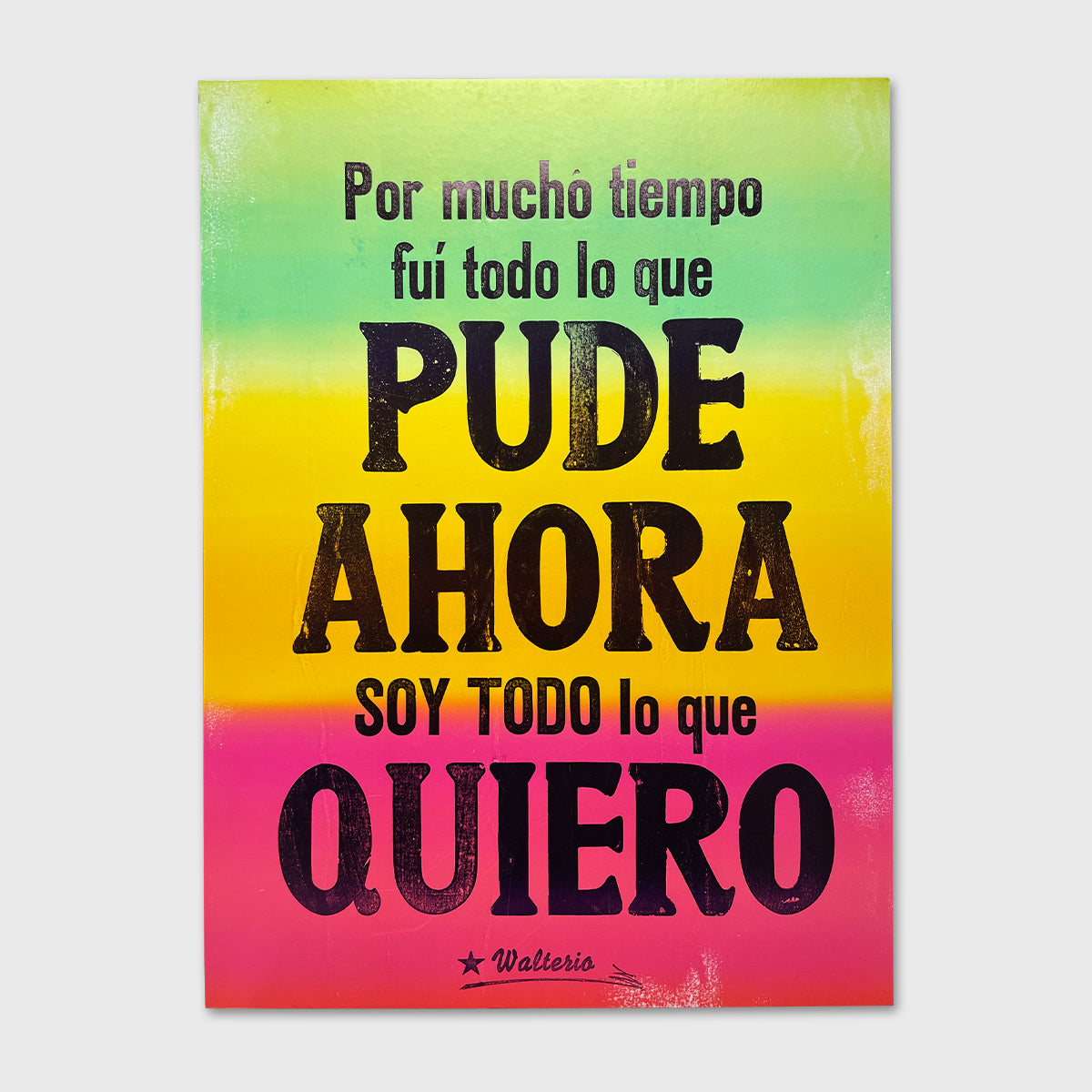 Por mucho tiempo fui todo lo que pude