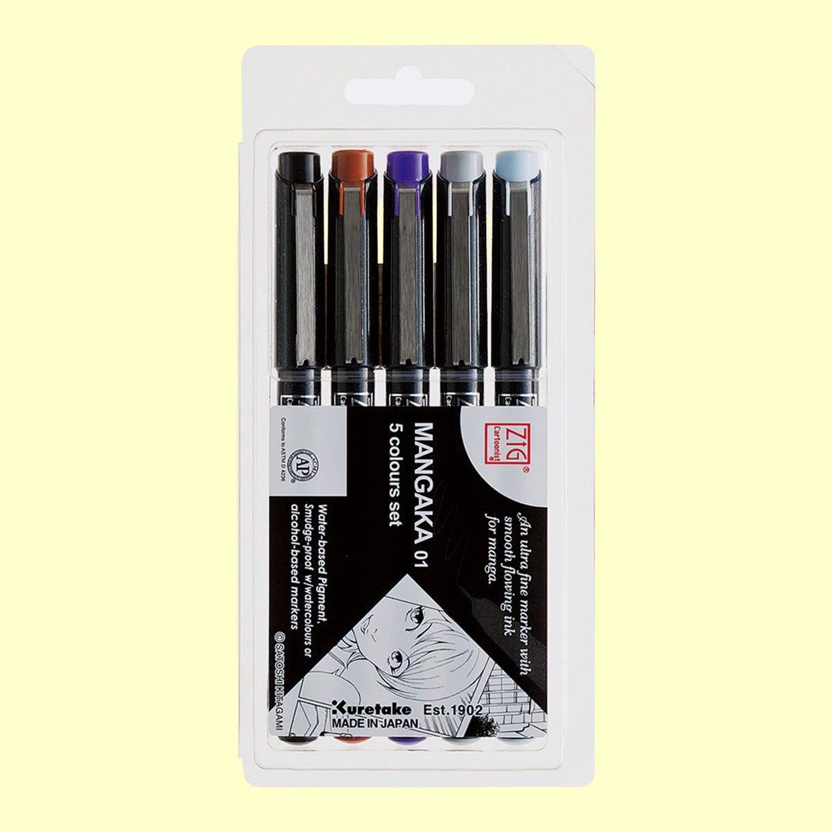 Set 5 Tiralíneas Mangaka 0.1mm