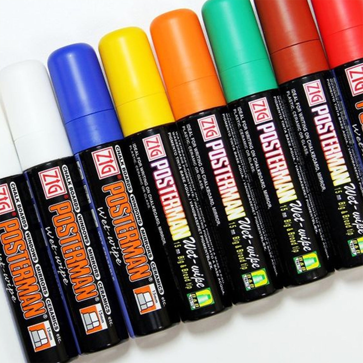 Posterman Wet Wipe 15mm Set x8